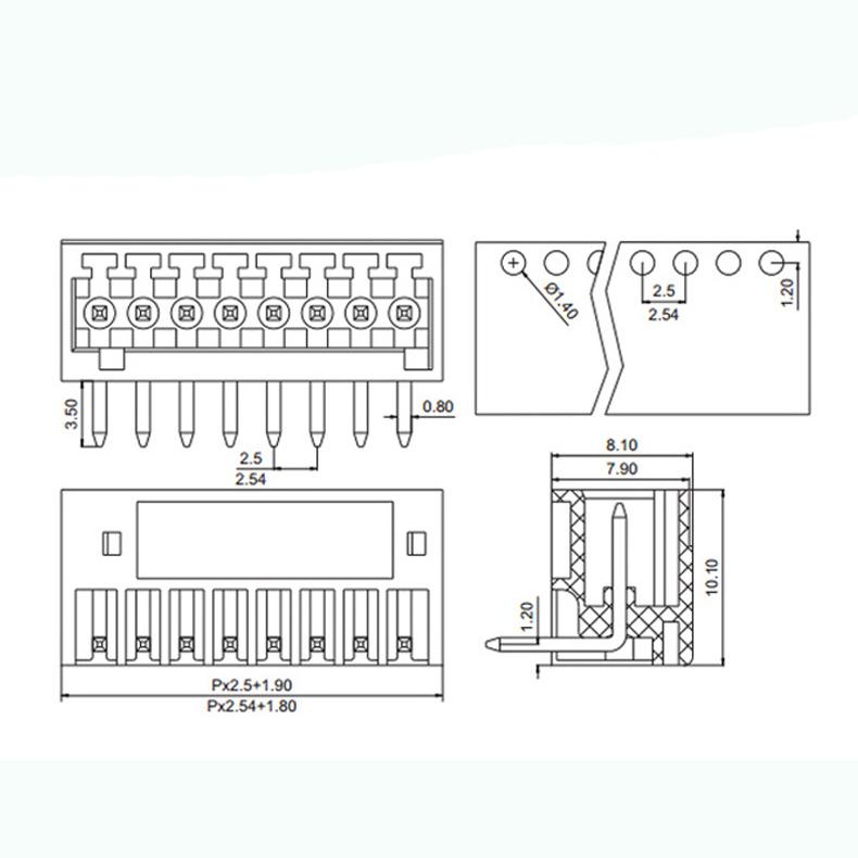 pcb terminal connector terminal block connector